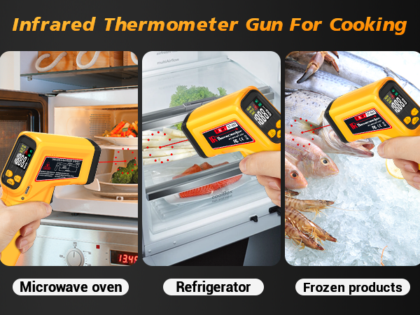 laser thermometer for cooking,infrared thermometer gun,temperature gun
