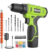 FADAKWALT Cordless Drill Set,12V Power Drill Set with Battery and Charger, compact Driver/Drill B...