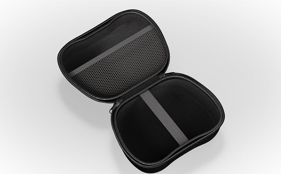 Text reads 'Image 7'. Small black zippered protective case opened to show internal compartment with divider.