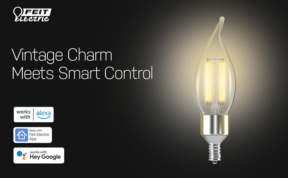 Feit Electric CA10 Smart Bulb lets you light smarter with millions of colors for endless moods.