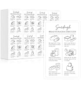200 Pack Sourdough Bread Care Stickers, 2 x 3.5 Inch Self-Adhesive Storage Instruction Labels for...