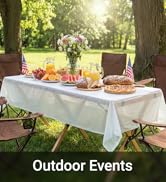Auros Plastic Table Cloth 10 Pack, 54 x 108 Inch Disposable Table Cloths for Party, Picnic and We...