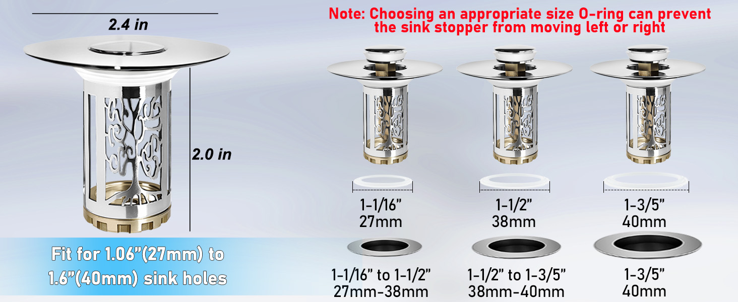 bathroom sink drain strainer