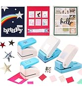 BAOFALI4Pcs Stamp Punche Tool Set |Postage Stamp Punch1X0.8inch/0.9x1.1inch | Square Punch1X1 inc...
