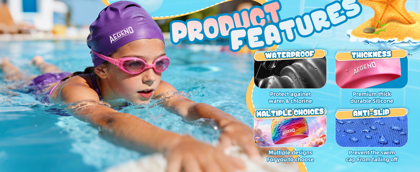 kids swim cap