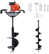 Donext 63CC Auger Post Hole Digger, 2-Stroke Auger Digging Drill Shaft Size 3/4" (Machine Only) w...