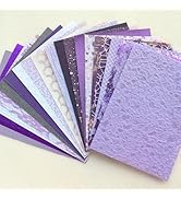 Flartmo 20 Unique A5 Textured Scrapbook Paper & Mesh Fabric Set, Handmade Craft Paper for Scrapbo...