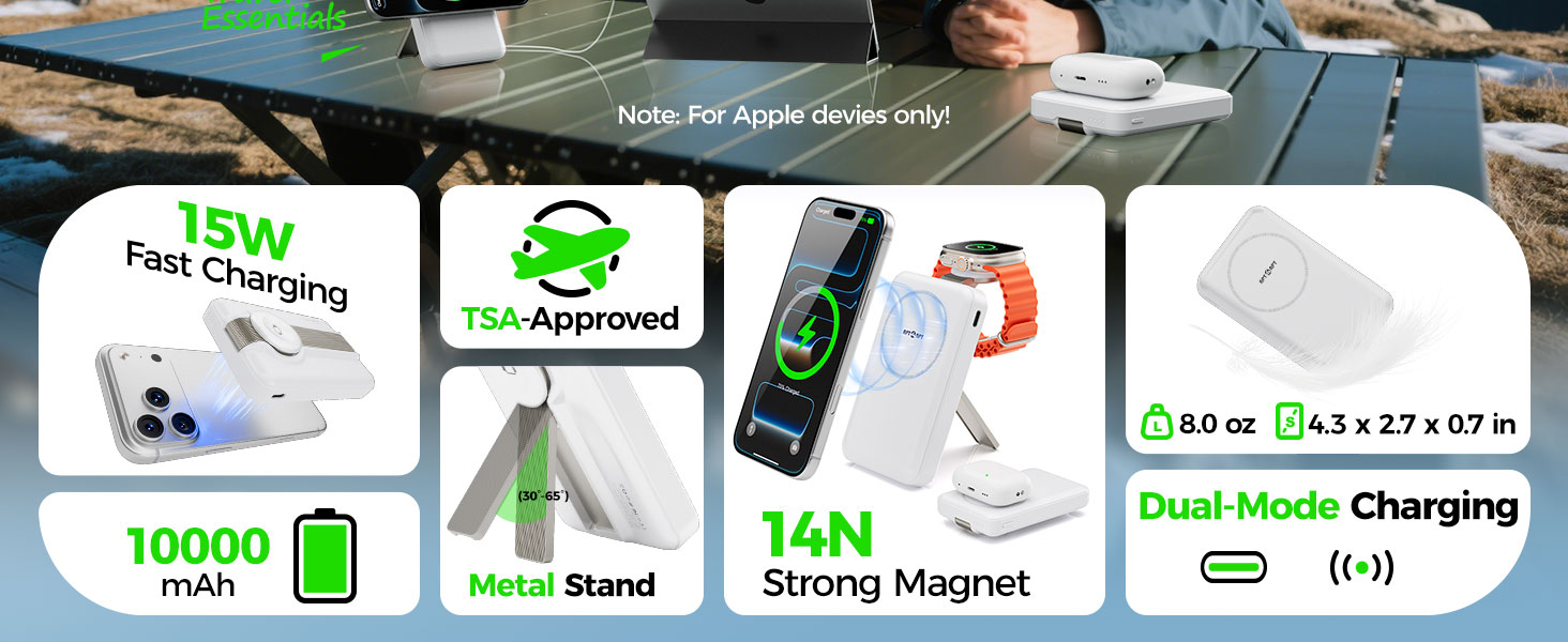 3 in 1 foldable power bank