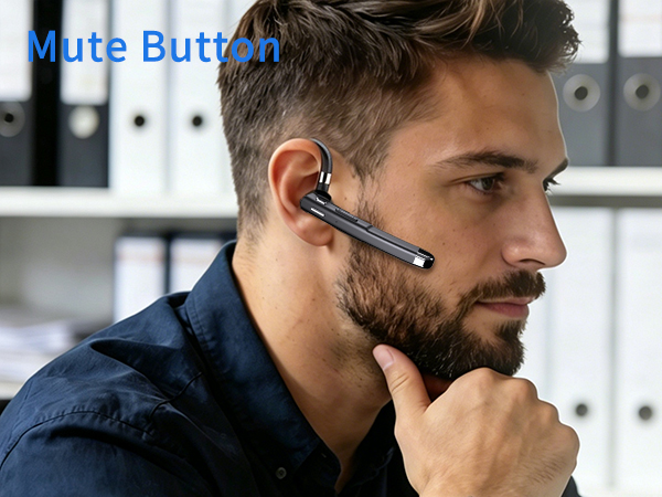 bluetooth headset for mut button