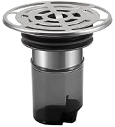 QruiLanTu Shower Drain Anti-Backflow Stopper - Magnetic Shut-Off Valve, 304 Stainless Steel Odor-...