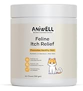 Aniwell Feline Itch Relief – Natural Formula for Itching & Skin Discomfort in Cats | with Aloe Ve...