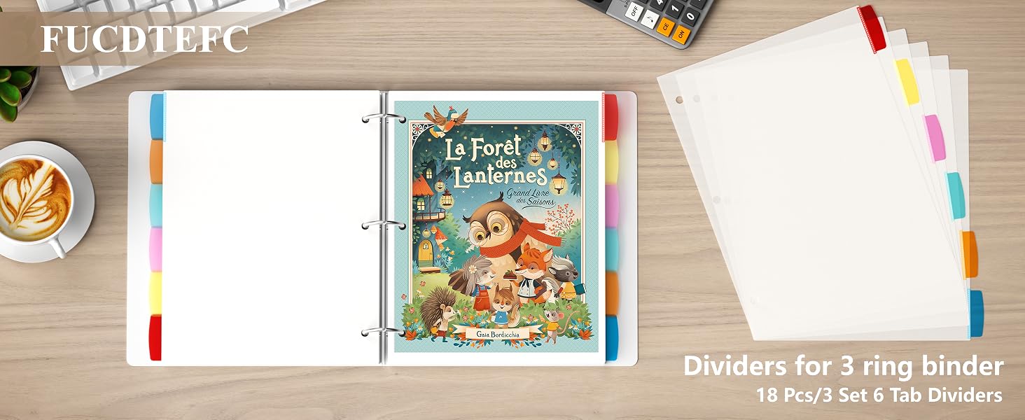 Binder Dividers with Tabs