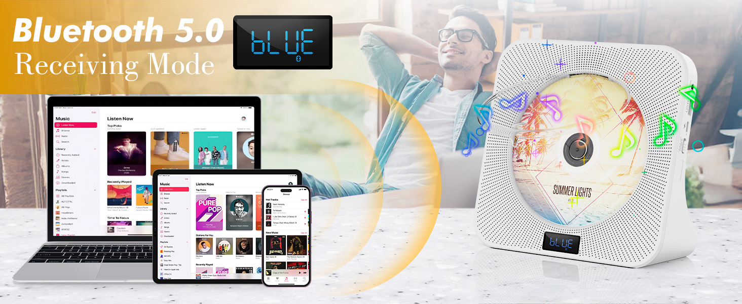 Portable CD Player with Speakers