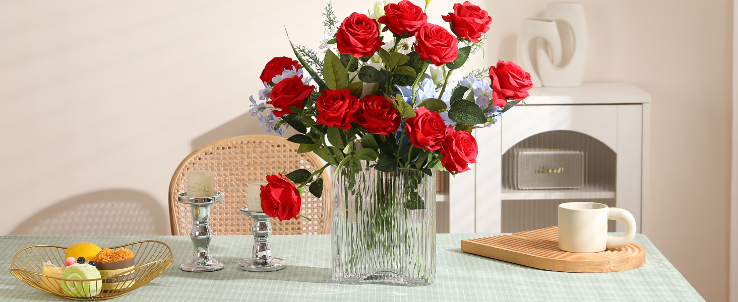 12pcs red roses