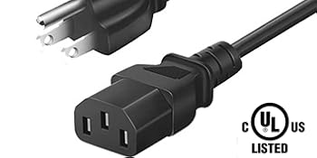 PC Computer Power Cord for Dell OptiPlex Alienware XPS HP Elite Pavilion Envy Acer Lenovo