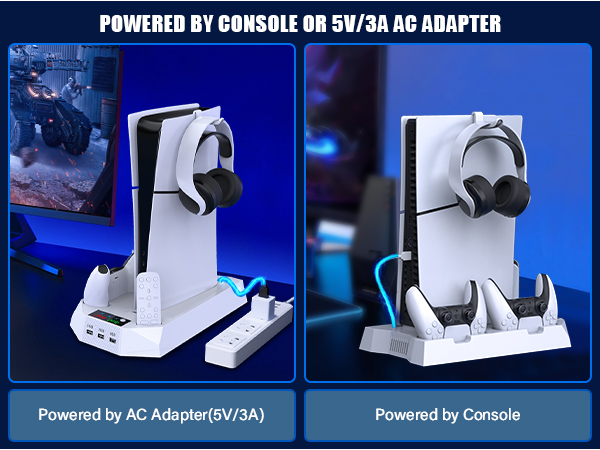 PS5 slim cooling stand for playstation 5 disc digita edition