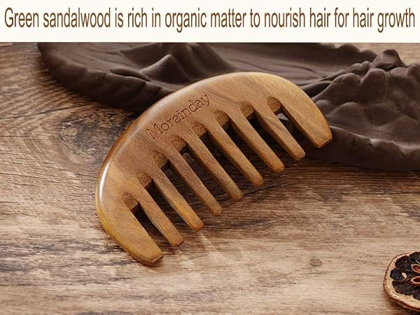 wide tooth wooden comb