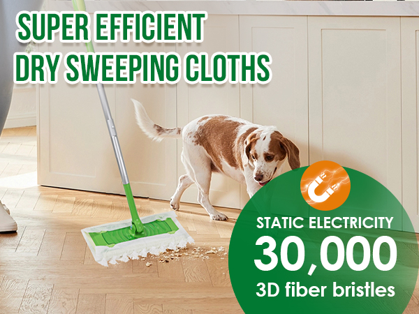 Heavy Duty Dry Sweeping Cloth Refills for Swiffer Sweeper Mop