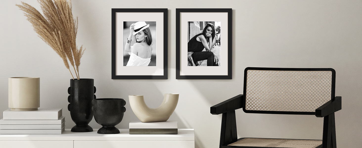 8.5 x 11 frame black