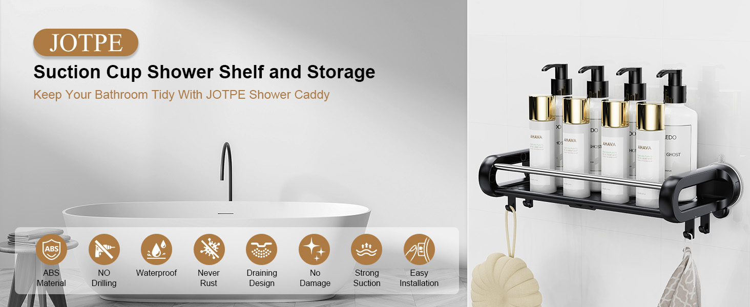 suction cup shower caddy