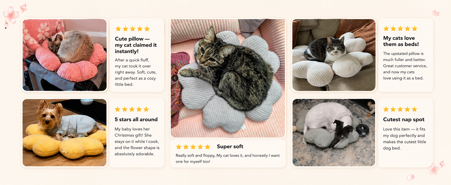 Cute pets might prefer to snuggle up with this pillow