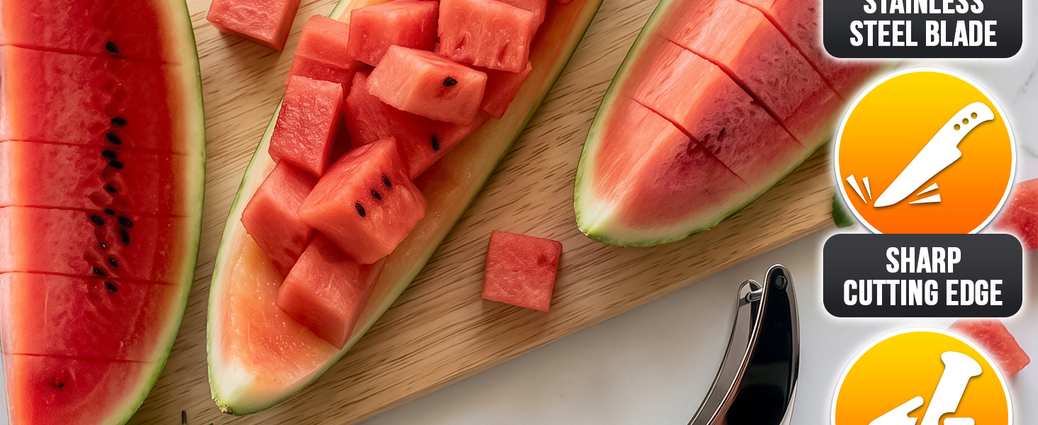 melon peeler large watermelon cutter watermelon slicing tool watermelon knife cutter slicer server