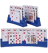 GHERPTE Expandable and upgradable Three-Layer Plastic Card Holder,Set of 2,Used for Card Game Car...