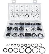 povtii 300 PCS O Ring Assortment Kit Set, 18 Sizes High Pressure High Temperature Resistant Nitri...