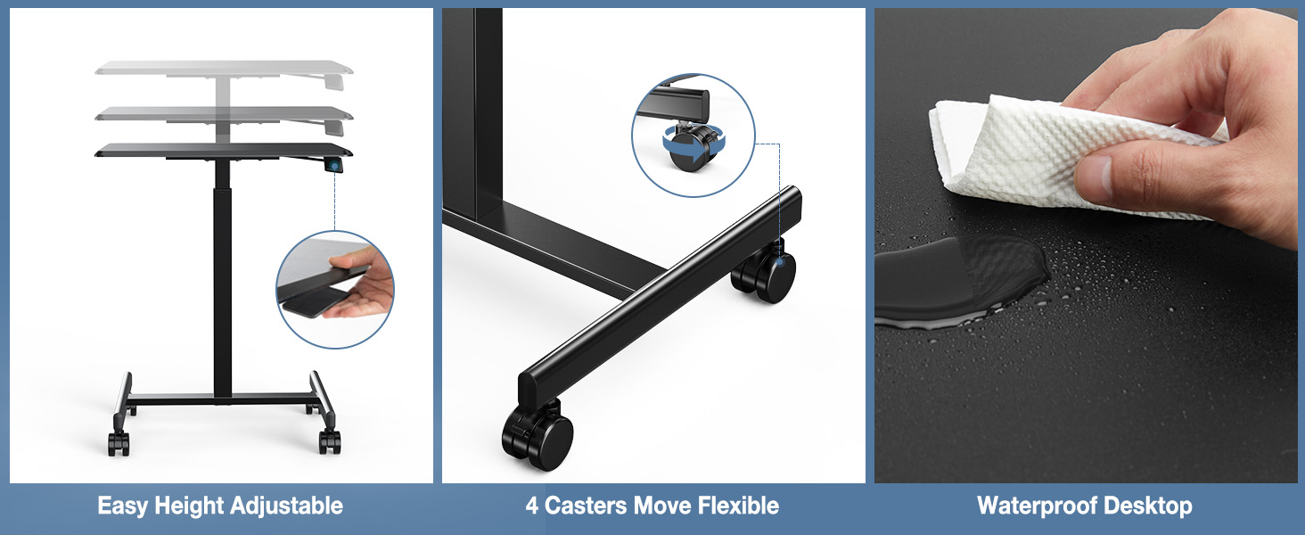 Portable Rolling Laptop Desk