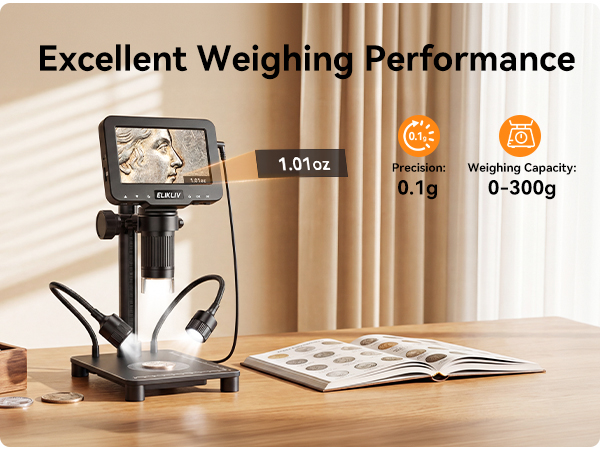 Elikliv Microscope with Weighing Scale
