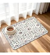 PPET Dog Feeding Mat, Super Absorbent Dog Mats for Food and Water Bowl, Non Slip Pet Placemat for...