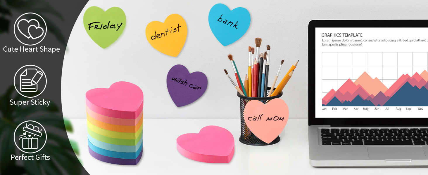 valentines day accessories vision board supplies heart stickers office supplies for women