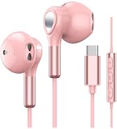 USB C Headphones for Samsung Galaxy S23 Ultra S22 S21 FE S20 A54 A53 USB C Earphones with Microph...