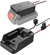 Power Wheel Adapter with Fuse&Switch, Secure Battery Adapter for 20V MAX Lithium Battery, with 12...