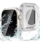 Goton 2 in 1 Privacy Waterproof Apple Watch Case for Series 6 5 4 SE/SE 2nd Screen Protector 44mm...