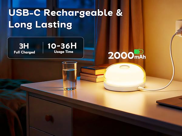 Rechargeable Shower Light for Inside Shower, Waterproof Lights for Shower Bathroom
