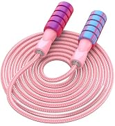 CRHOEIQ Jump Rope for Women Men, Fitness Jumprope for Women Workout, Adjustable Adult Exercise Sk...