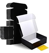 HORLIMER 12x9x4 inches Shipping Boxes Set of 20, Black Medium Corrugated Cardboard Gift Mailer Box