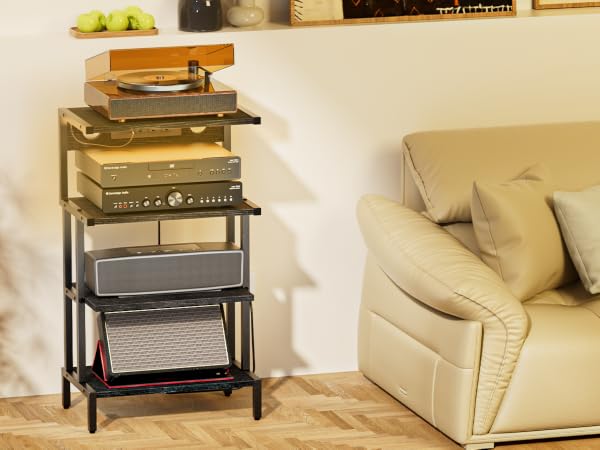 Wooden Stereo Stand for DVD Player, TV Box