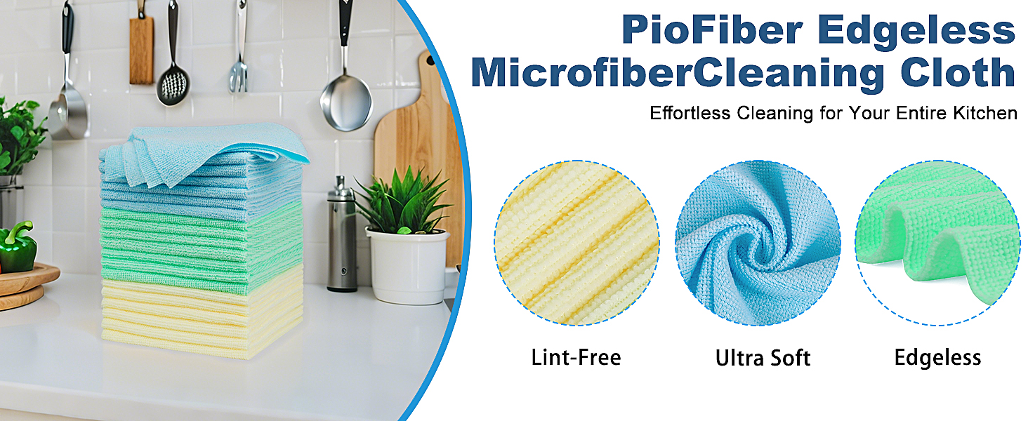Edgeless Microfiber Towels