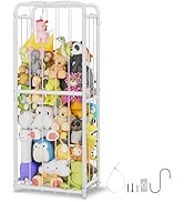 GRANNY SAYS Stuffed Animal Storage Tube, Large Stuffed Animal Holder with Elastic Band and Hooks,...
