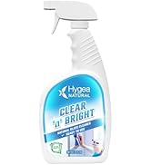 Hygea Natural Clear 'n' Bright - Glass Cleaner Spray - Streak-Free & Ammonia-Free Window Cleaning...