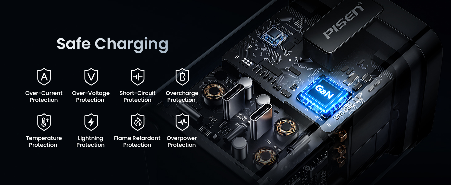 PISEN 4-in-1 Wireless Charging Station