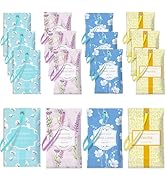 STRN Scented Sachets for Drawer and Closet, 4 Scents Linen, Lavender, Pure Cotton, Vanilla, 16 Pa...