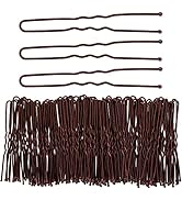 Tbestmax 300 Hair Bun Bobby Pins U Shaped Pin with Box Hair Grips to Clip Ballet Hair Net for Wom...