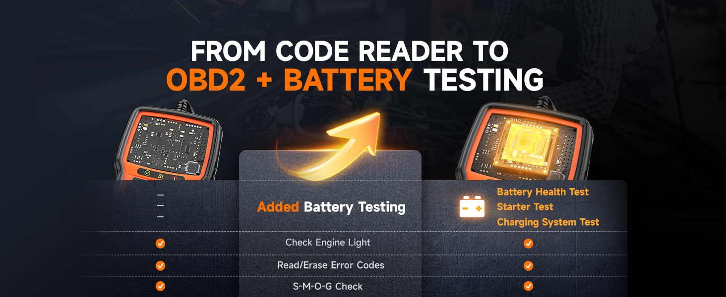 battery tester 12v automotive diagnose car problem at home save trip to mechanic clear code