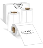 ORGSTA 3Rolls Thermal Labels for T003 Label Maker, 1.96'' x 3.15"(50X 80mm) Thermal Sticker Label...