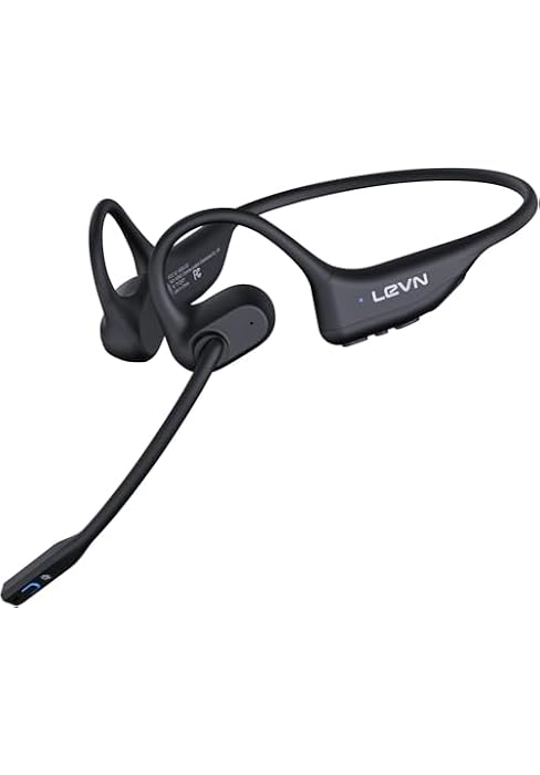Open Ear Headphones with Mic, 29g Trucker Bluetooth Headset with Microphone, Bluetooth Headphones...