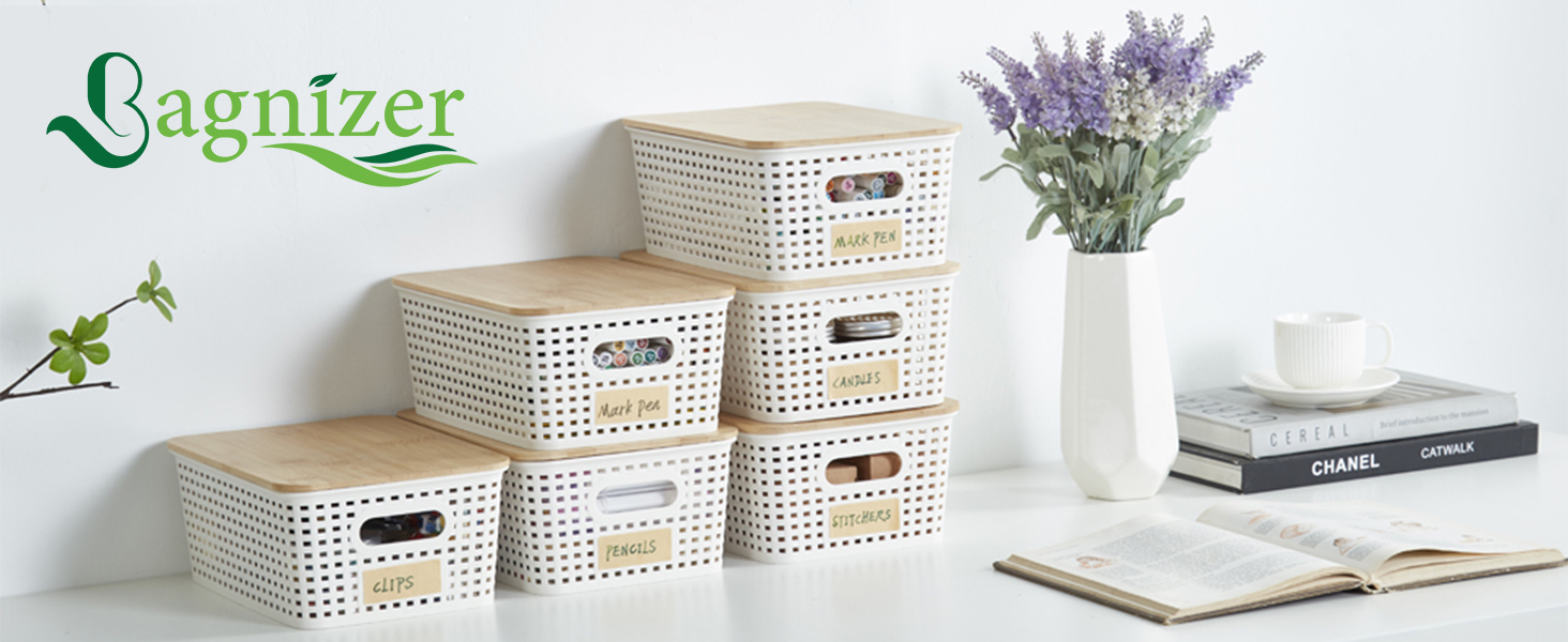 plastic storage bins