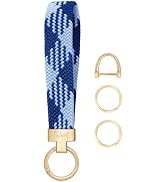 Fishent Stretchy Keychain, Woven Keychain Wristlet for Keys